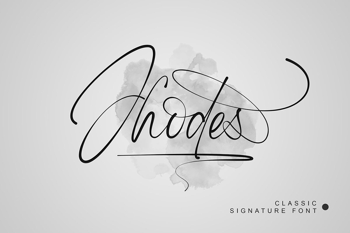 Jhodes Signature Font