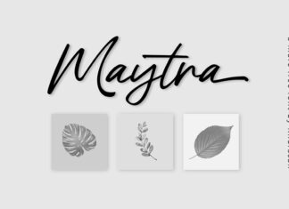 Maytra Script Font