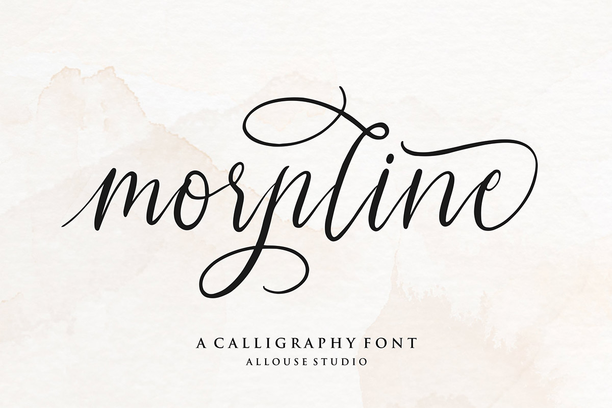 Morpline Calligraphy Font