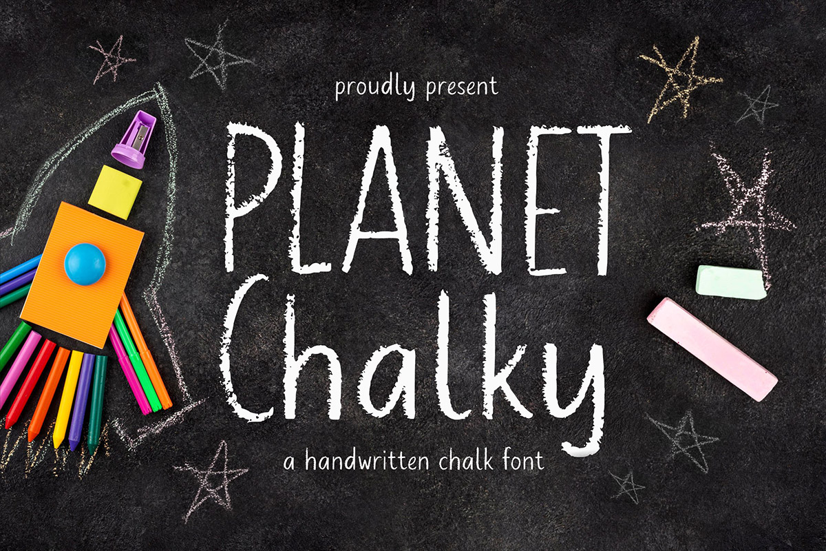 Planet Chalky Handwritten Font