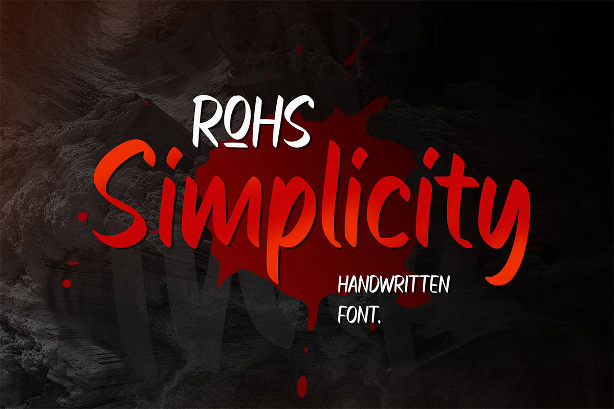 ROHS Simplicity Handwritten Font