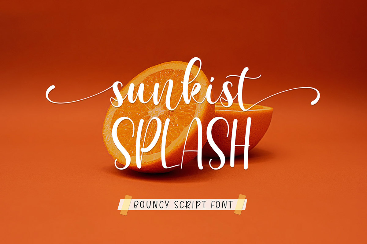 Sunkist Splash Script Font