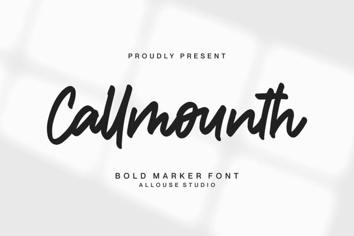 Callmounth Marker Font