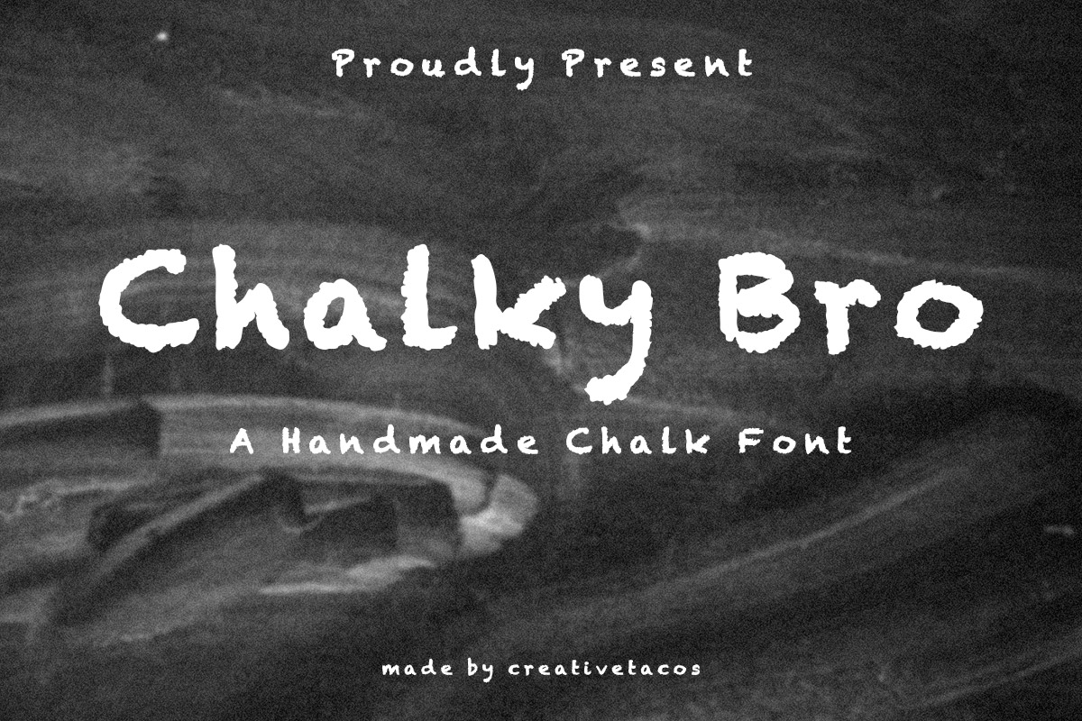 Chalky Bro Chalk Font