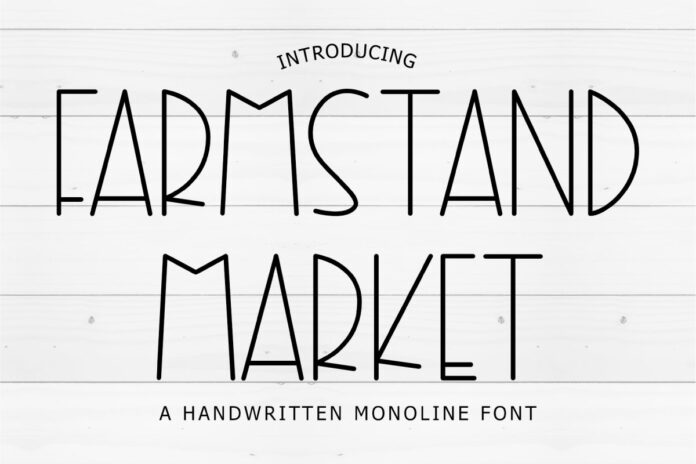 Farmstand Market Handwritten Font