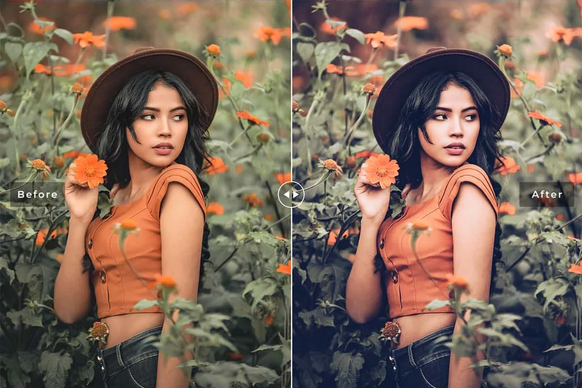 Before and after preview image 2 for tezza lightroom presets