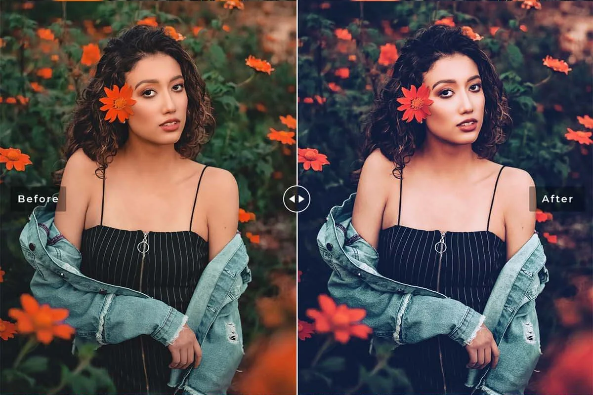 Before and after preview image 5 for tezza lightroom presets