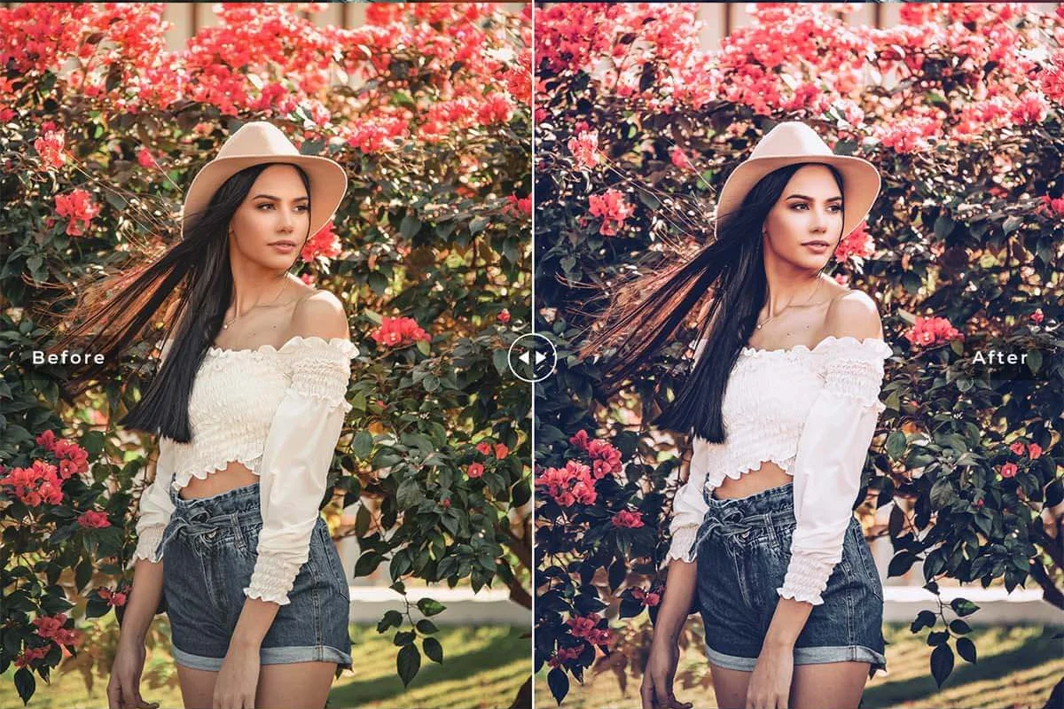 Before and after preview image 6 for tezza lightroom presets