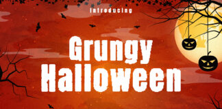 Grungy Halloween Brush Font
