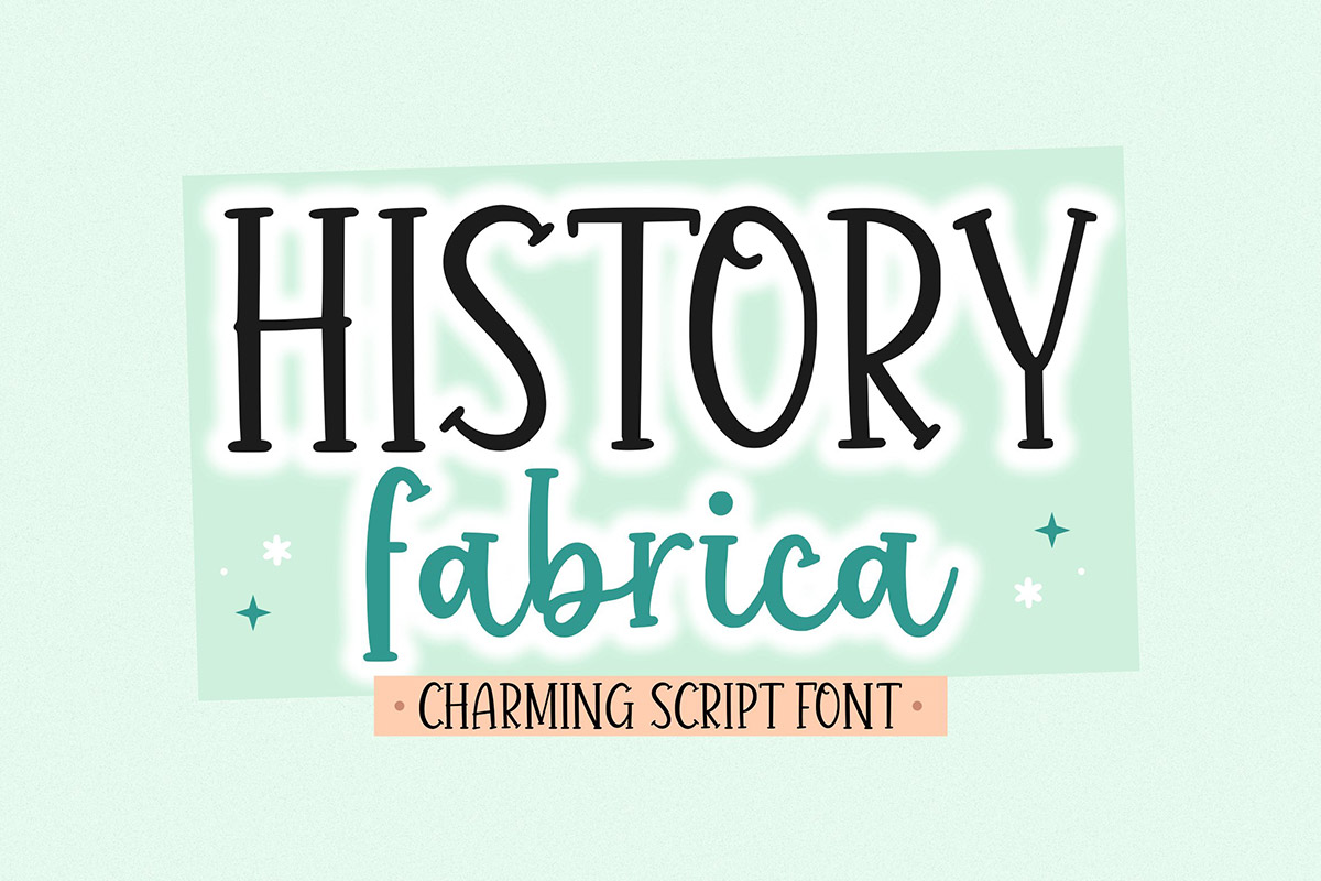 History Fabrica Script Font