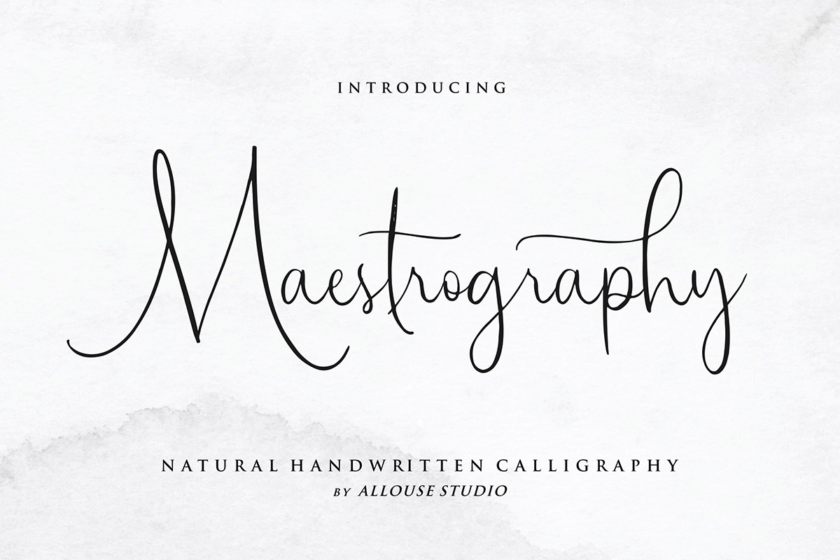 Maestrography Script Font