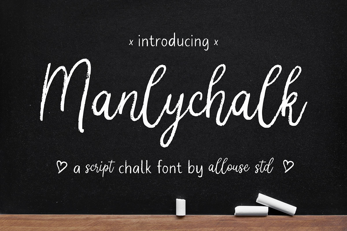 Manlychalk Script Chalk Font