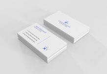 Minimalist Business Cards Mockup