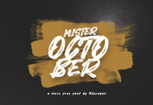 Mister October Fancy Font