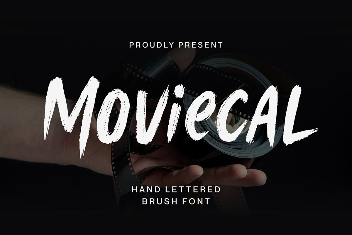 Moviecal Brush Font