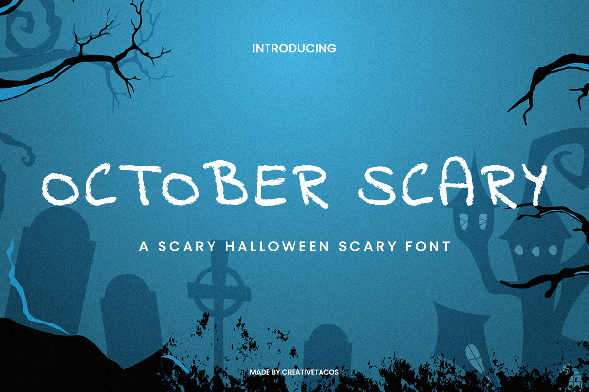 October Scary Fancy Font