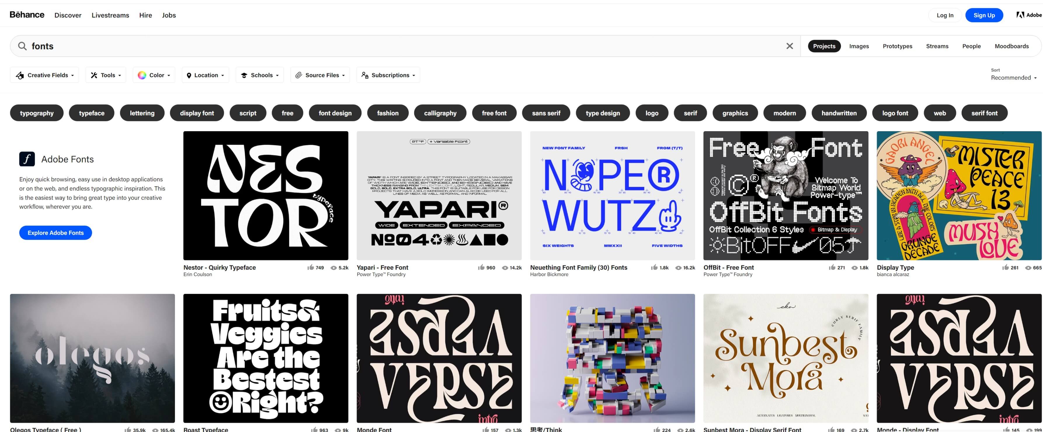 Behance For Free Fonts Online