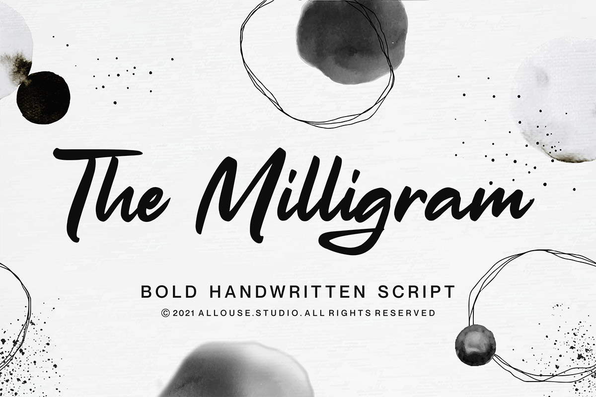 The Milligram Handwritten Font