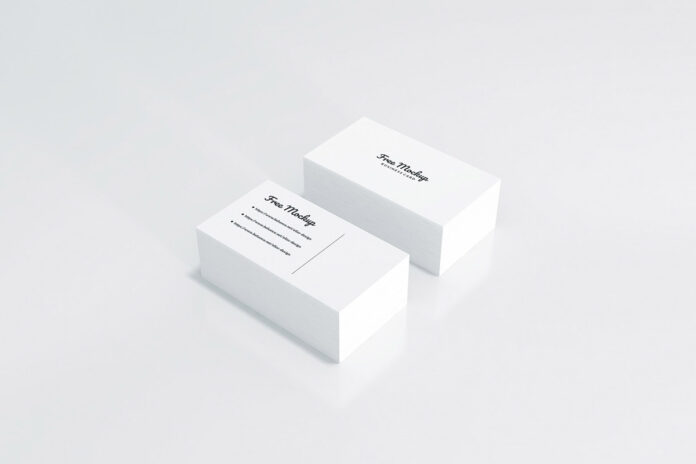 White Business Cards Mockup Pack