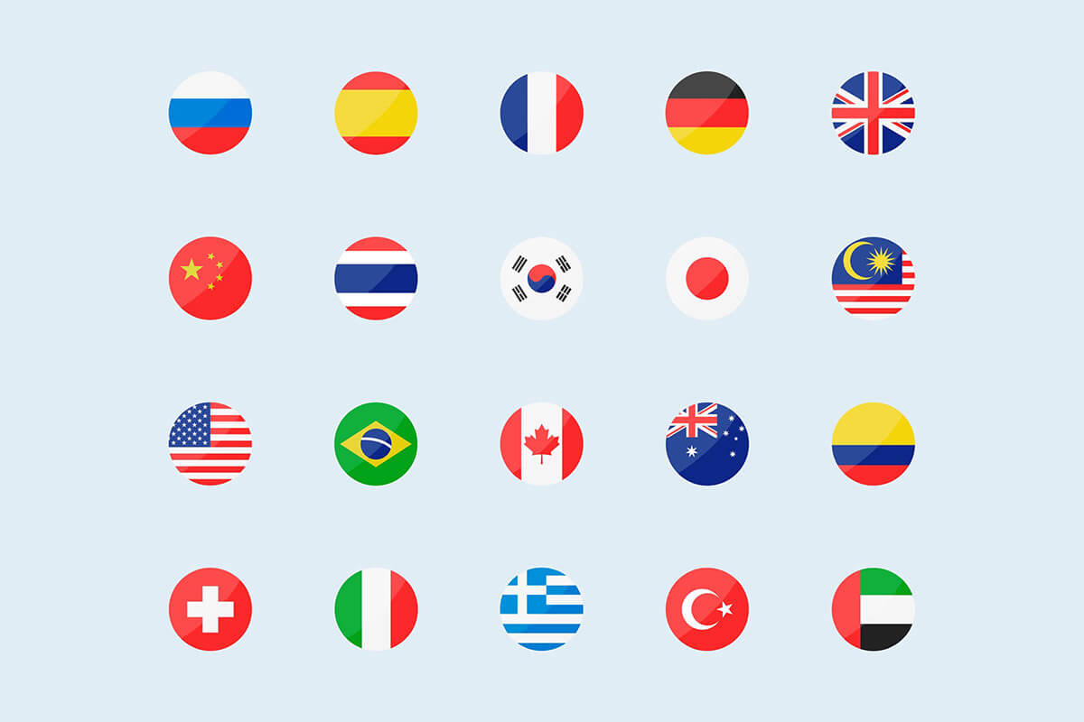World Flags Icon Set