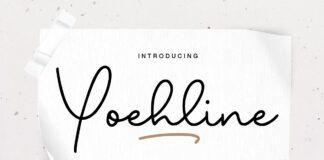 Yoehline Handwritten Signature Font