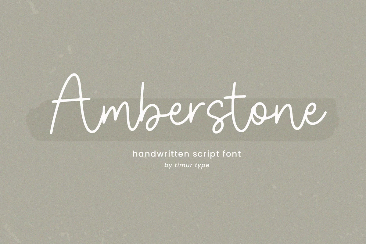 Amberstone Script Font