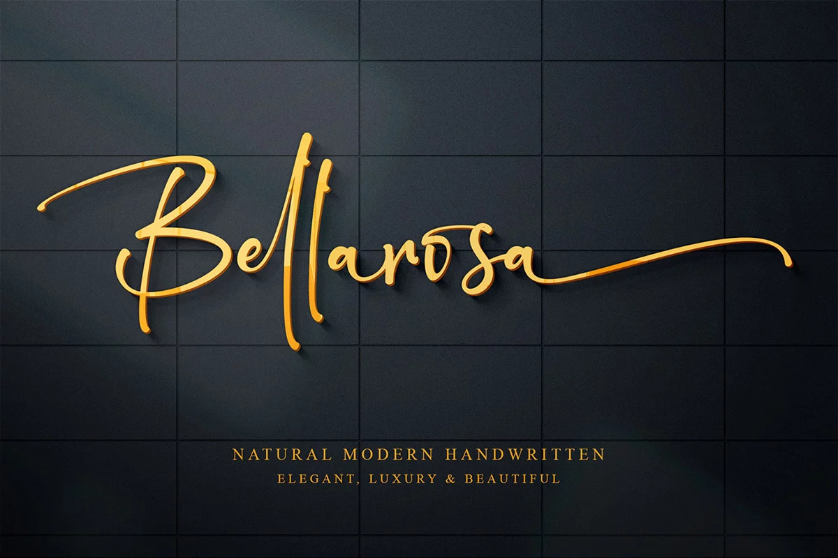 Bellarosa Handwritten Font