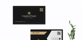 Black Creative Business Card Template V2