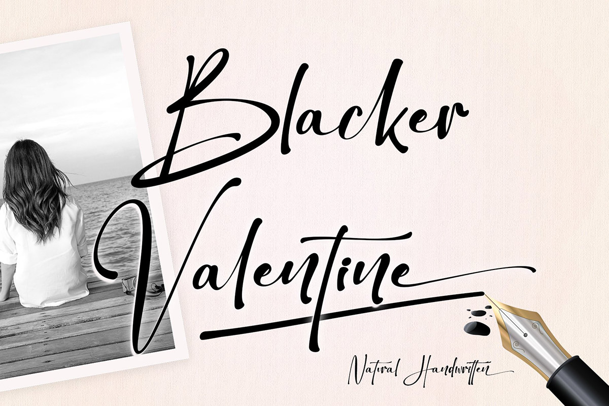 Blacker Valentine Handwritten Font