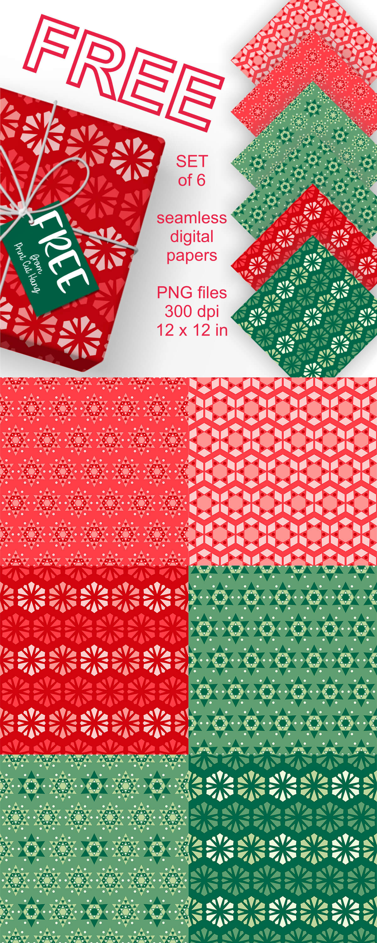 Christmas Color Seamless Paper