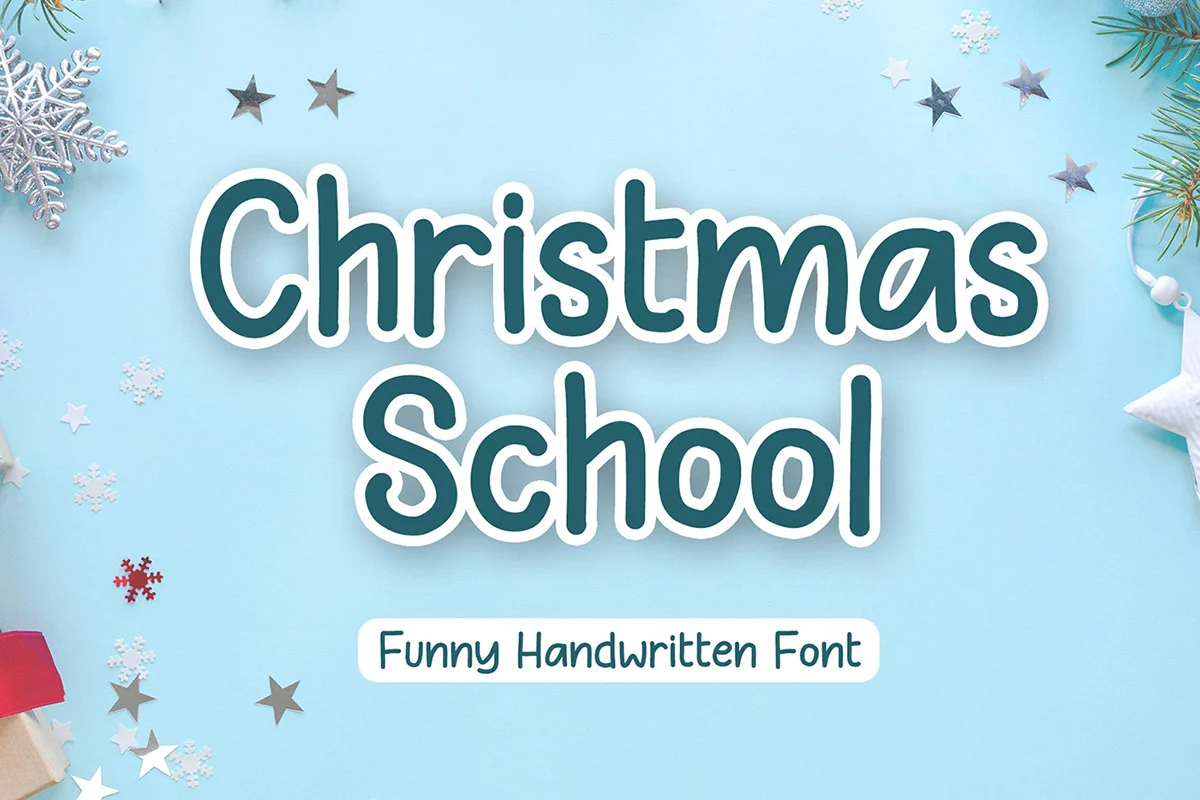 Christmas School Handwritten Font