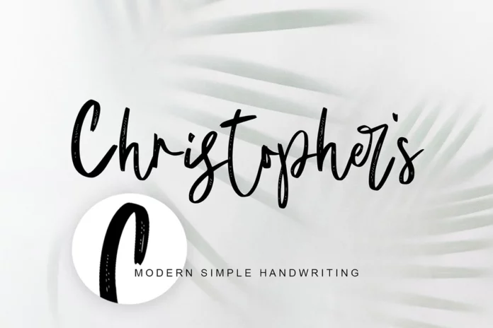 Christopher's Handwriting Font