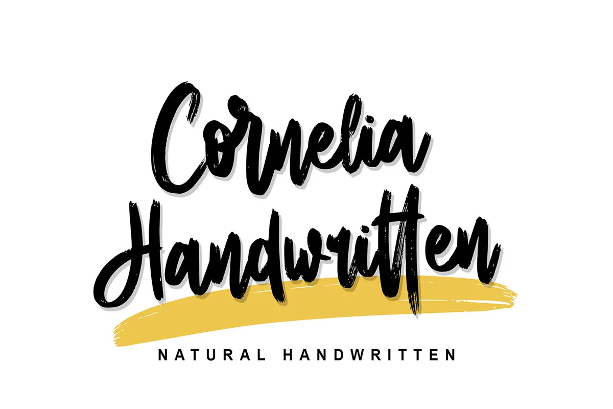 Cornelia Handwritten Brush Font