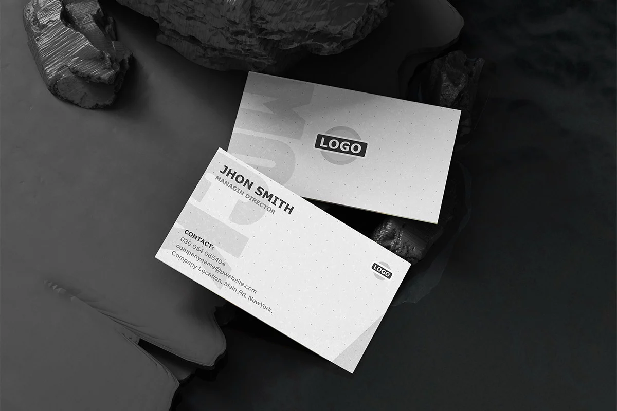 Black And White Luxury Business Card