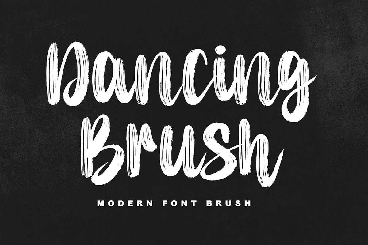 Dancing Brush Handwritten Font