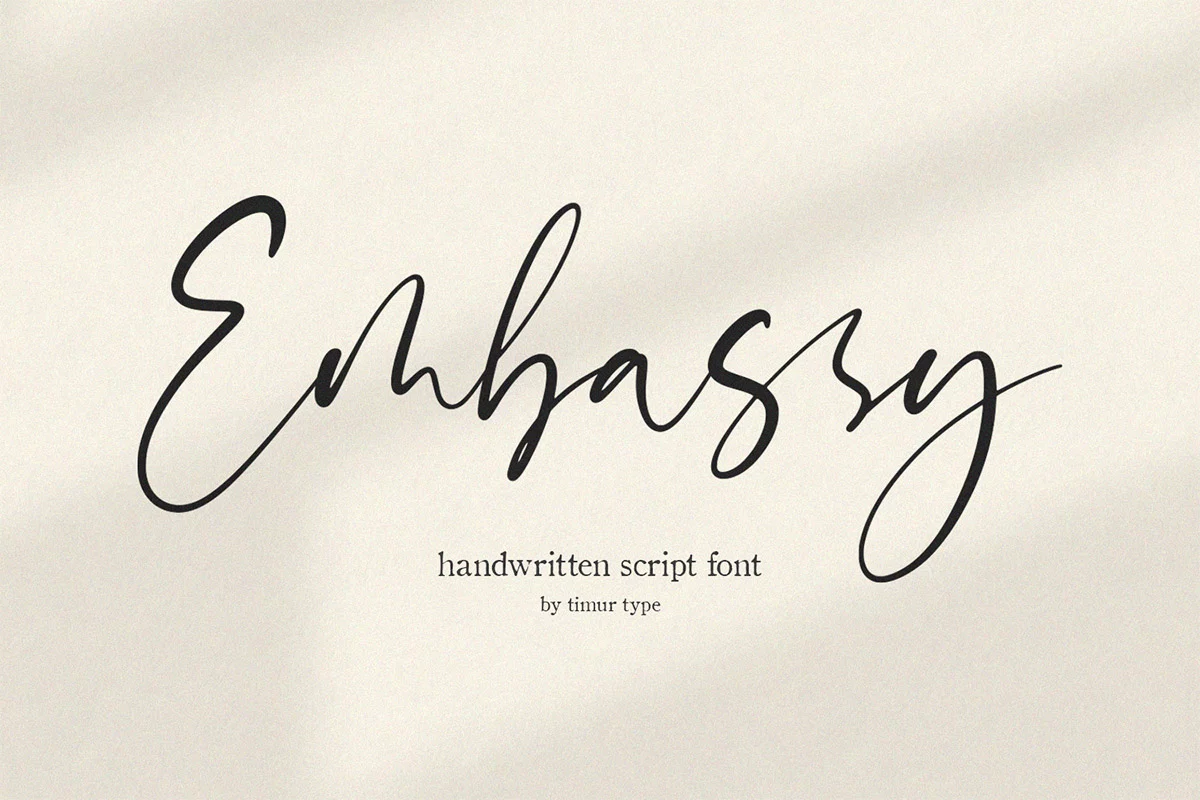 Embassy Script Font