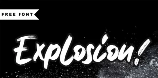 Explosion Brush Font