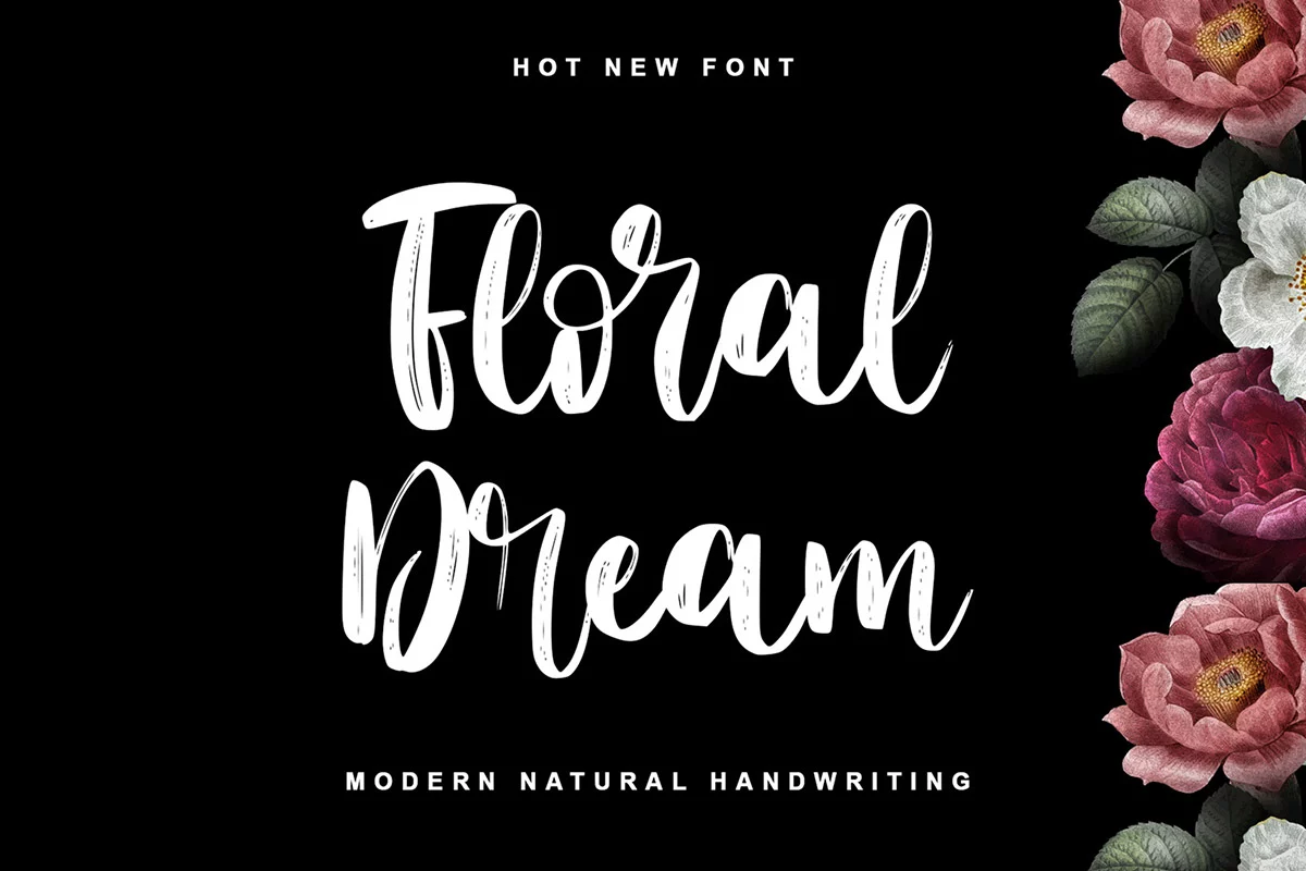 Floral Dream Brush Font