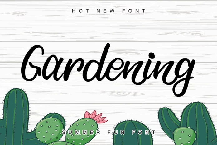 Gardening Script Font