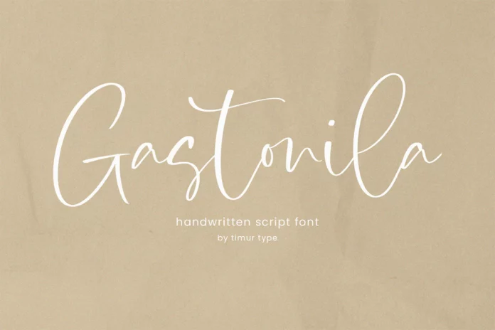 Gastonila Handwritten Font