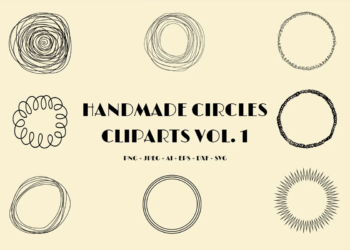 Handmade Circles Cliparts V1