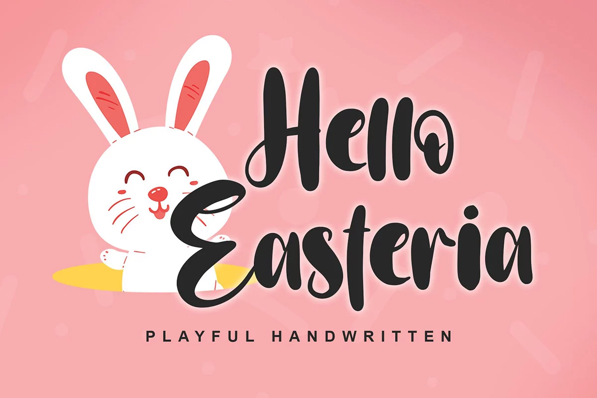 Hello Easteria Handcrafted Font