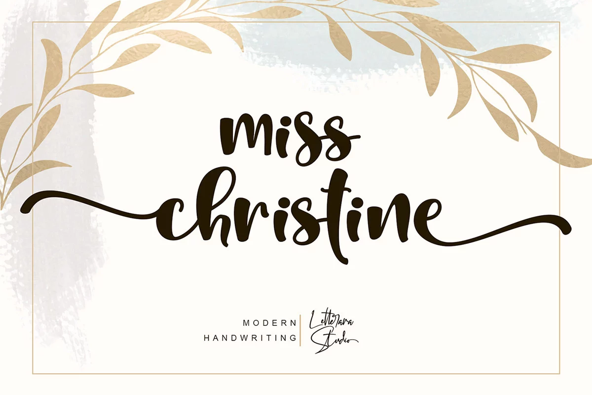 Miss Christine Script Font