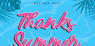 Thanks Summer Handwritten Font