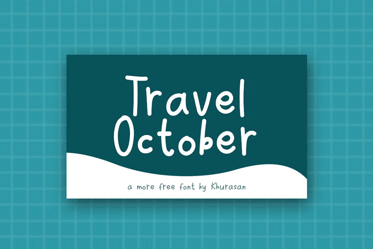Travel October Fancy Font