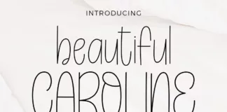 Beautiful Caroline Handwritten Font