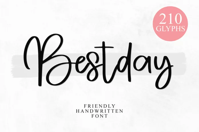 Bestday Handwritten Font