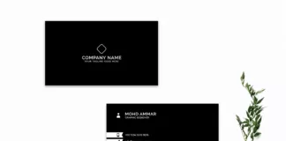 Black Creative Business Card Template