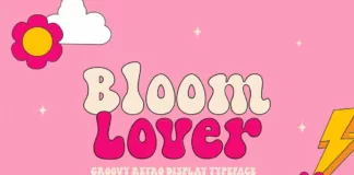 Bloom Lover Display Font