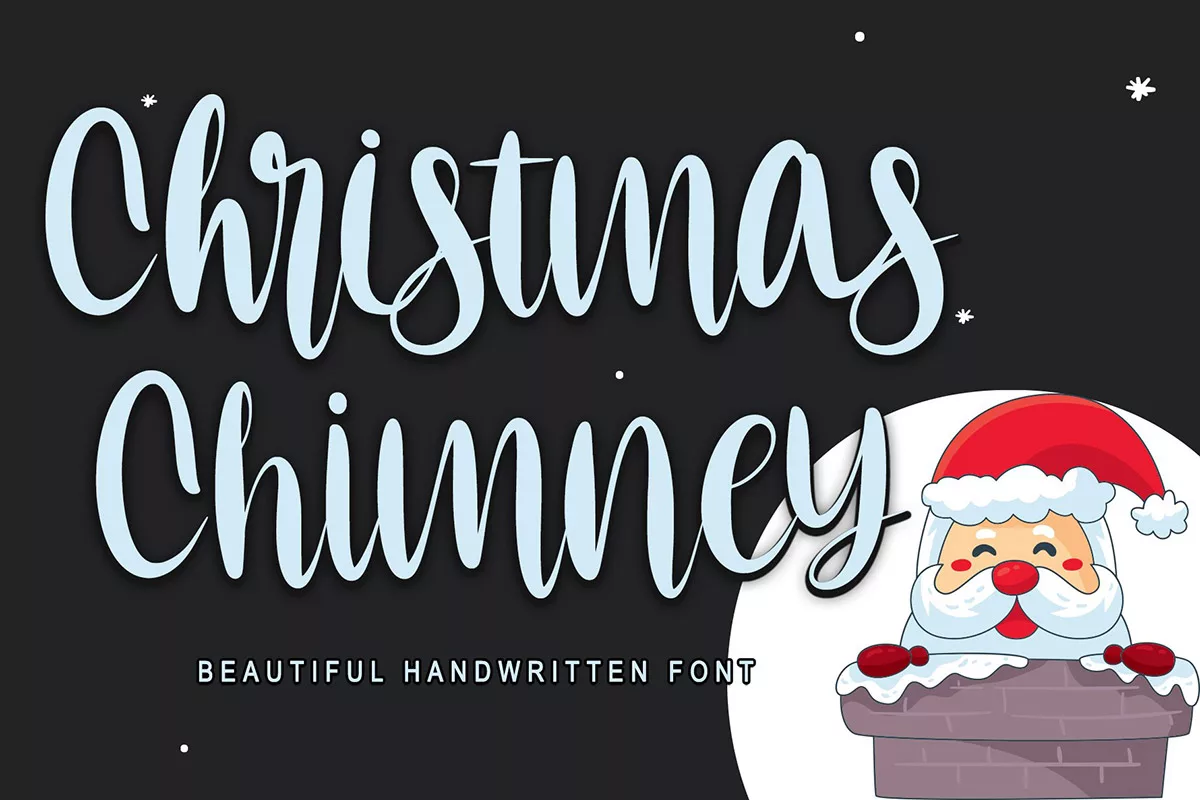 Christmas Chimney Handwritten Font